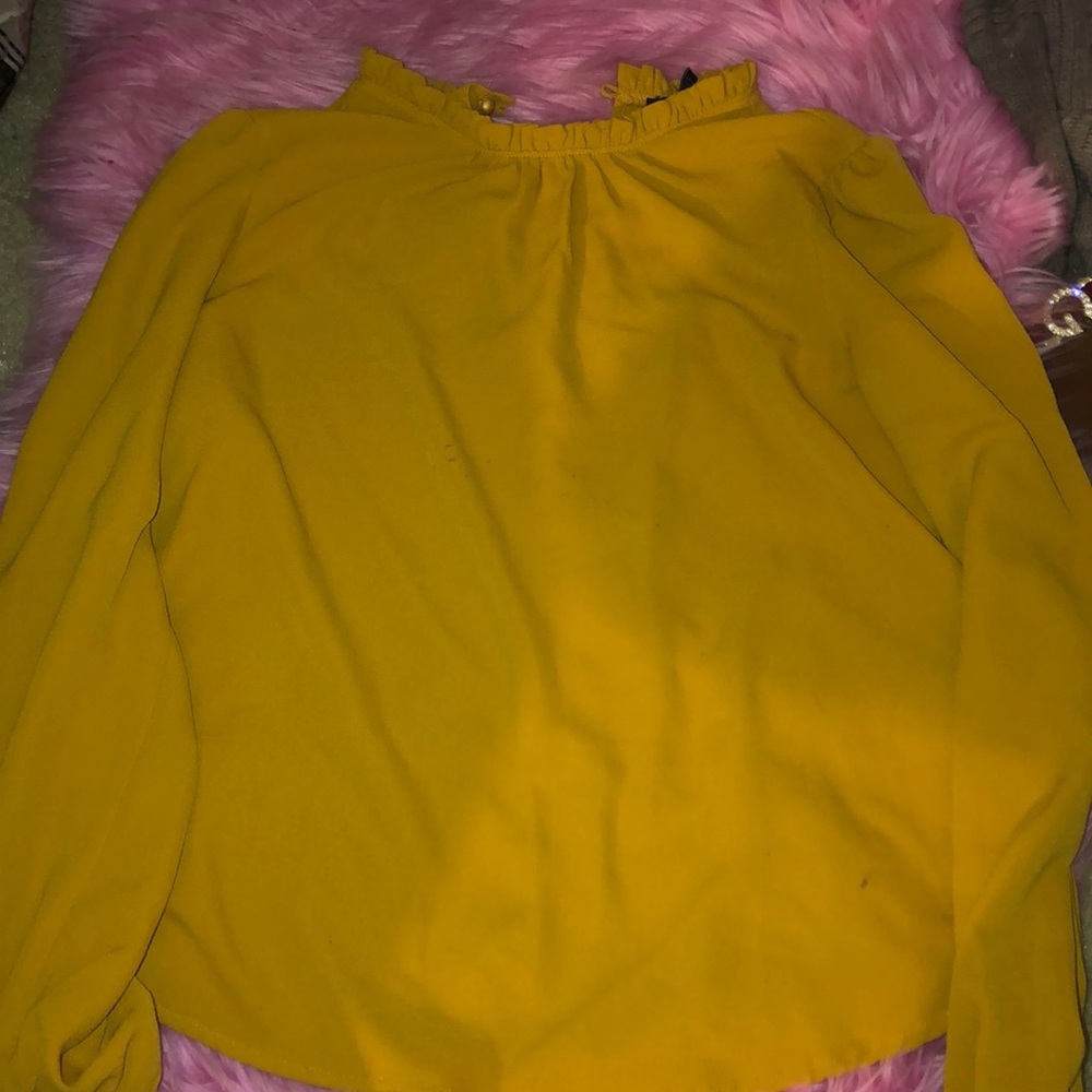 mustard yellow top